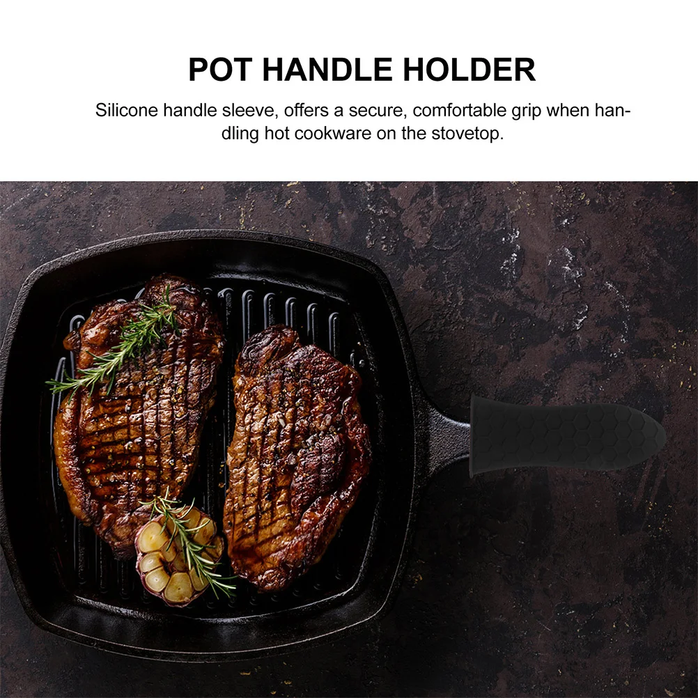 

8Pcs Pot Handle Sleeve Set Heat-Resistant Silicone Covers for Pans Pots Griddles Skillets Oven Trays Kitchen Supplies Grip