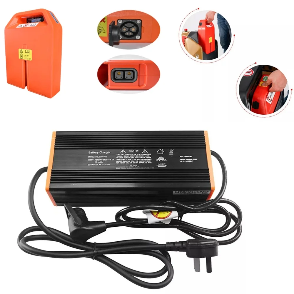 

24V 8A Forklift Lithium Battery Charger for NOBLIFT EDGE PTE15N Electric Pallet Jack
