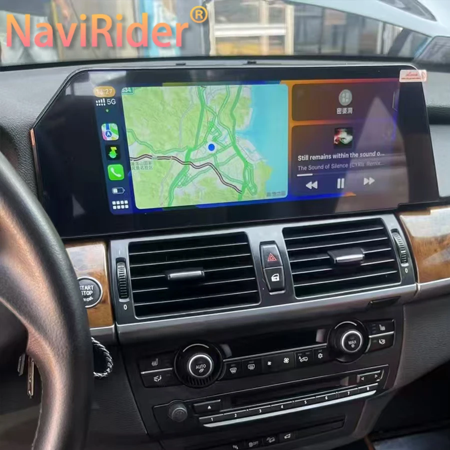 

12,3-дюймовый автомобильный радиоприемник CarPlay с лезвием для BMW X5 E70 X6 E71 2007-2012 Android 13 Стерео GPS DSP Мультимедийный плеер Навигация