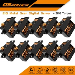 DSpower 1/5/10/20pcs 21g Metal Gear Mini Servo 17g Servo per 1:18 1:16 Rc Car Slash C24 D12 MJX Hyper Go 14209 14210 Robot aereo