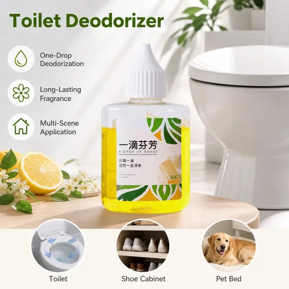One Drop Toilet Deodorizer Liquid Long Lasting Fragrance Odor Remover Multi‑Scene Household Bathroom Air Freshener 1/5/10pcs