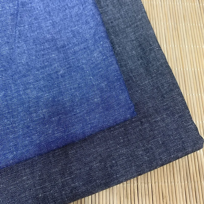 

Новое поступление, льняная ткань Tencel, саржевая джинсовая ткань, верхняя рубашка, рубашка, платье, брюки, комплект одежды, ткань