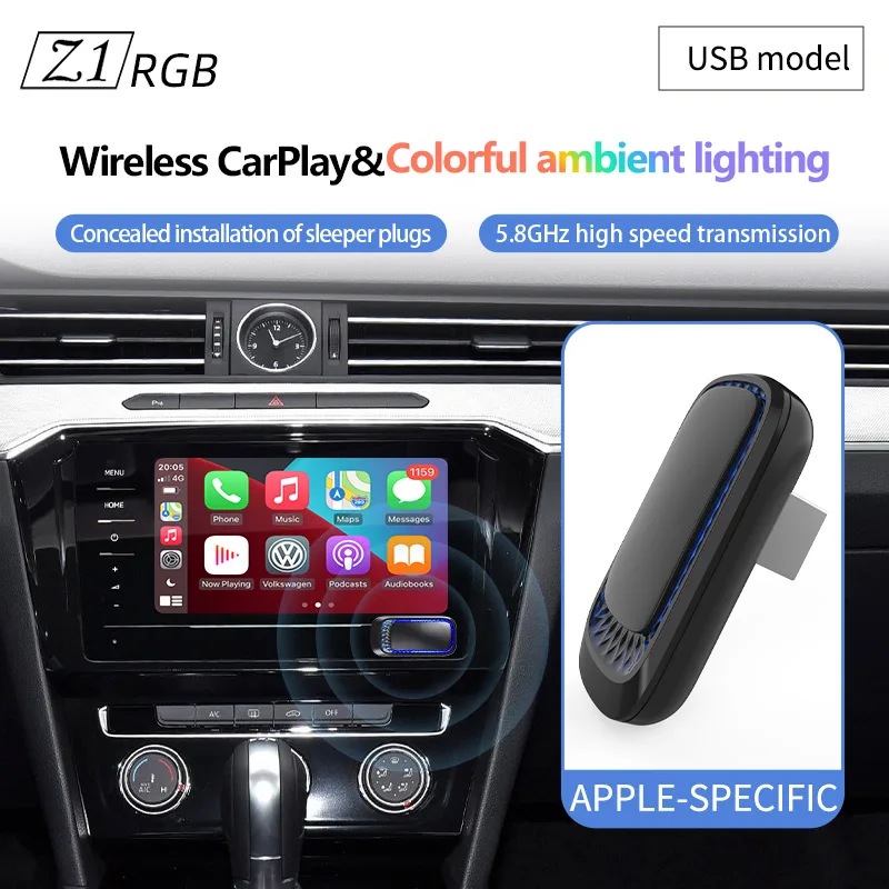 Nuovo Wireless CarPlay Android Auto Wireless Adapter Smart Mini Box Plug And Play WiFi Fast Connect universale per Toyota Nissan