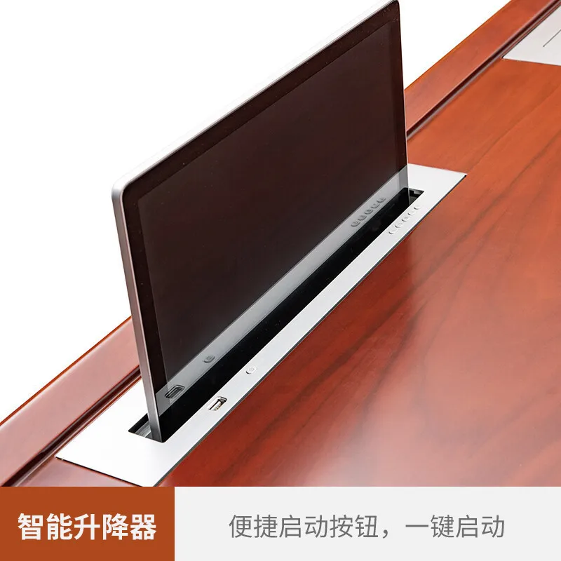 Office furniture, office desk, multimedia room, intelligent conference and training desk, automatic lifting computer desk