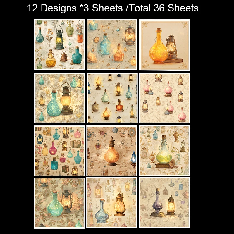 6"x6" Origami & Scrapbook Paper (36 Sheets): Retro Candy Wrapper Art – Unique for Scrapbooking, Kids’ Crafts & Nostalgic Cards