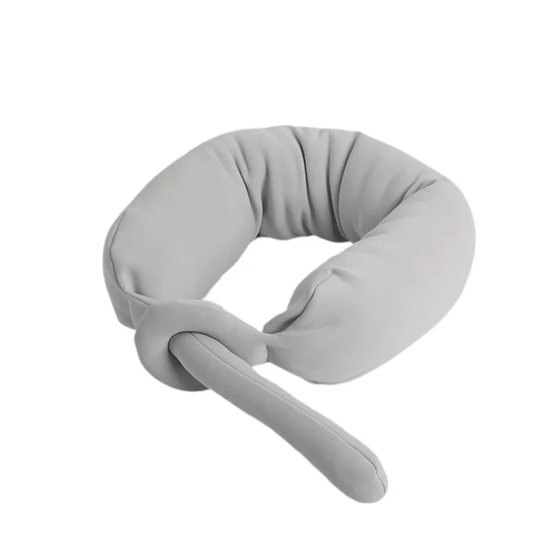 Soft Neck Pillow Adjustable U-Shaped Travel Neck Support Sleep Pillow for Adults Toddler Long Flights Plane Office Cars