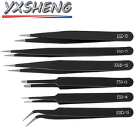 Anti-static Stainless Steel Tweezers Set ESD-10 11 12 13 14 15 Repair Repair Tool Set Anti-static Hand Tool Set For Model Making