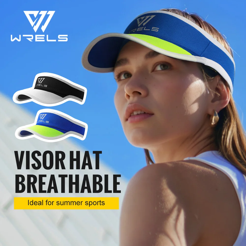 WRLES Outdoor Sport Dehnbare Kappe mit Offenem Oberteil Verstellbarer UV-Schutz Tennis Golf Lauf Baseball Kappe für Männer und Frauen Leichtes Visier