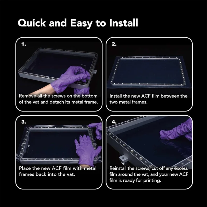 Film ACF A4 210x290mm pour Phrozen Sonic Mighty 4K Saturn 3 Ultra Photon M5s Pro, films de libération, résine 3D Prquinze pièces, 3 pièces
