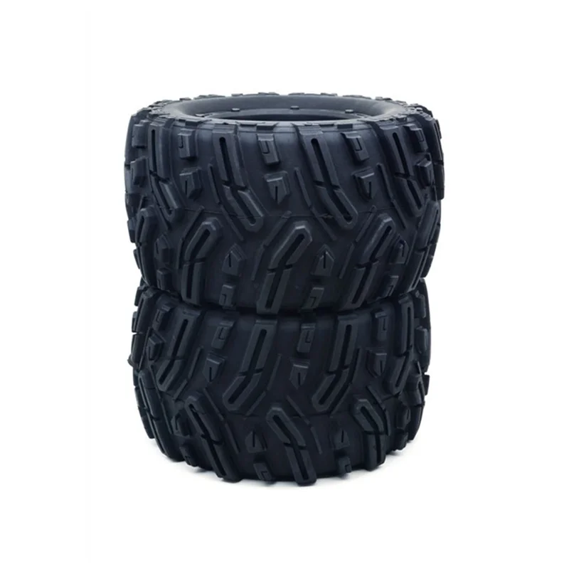 MX-07 2Pcs 188mm Tire Wheel Tyre 8752 8753 for MX-07 MX07 MX 07 1/7 RC Car Spare Parts Accessories,Black