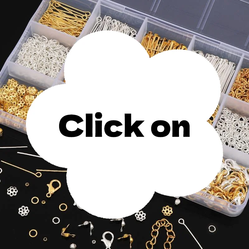 500/1260pcs Jewelry Making Starter Kit DIY Beads Jewelry Accessories Earrings Necklace Findings Suitable For Adults Beginners