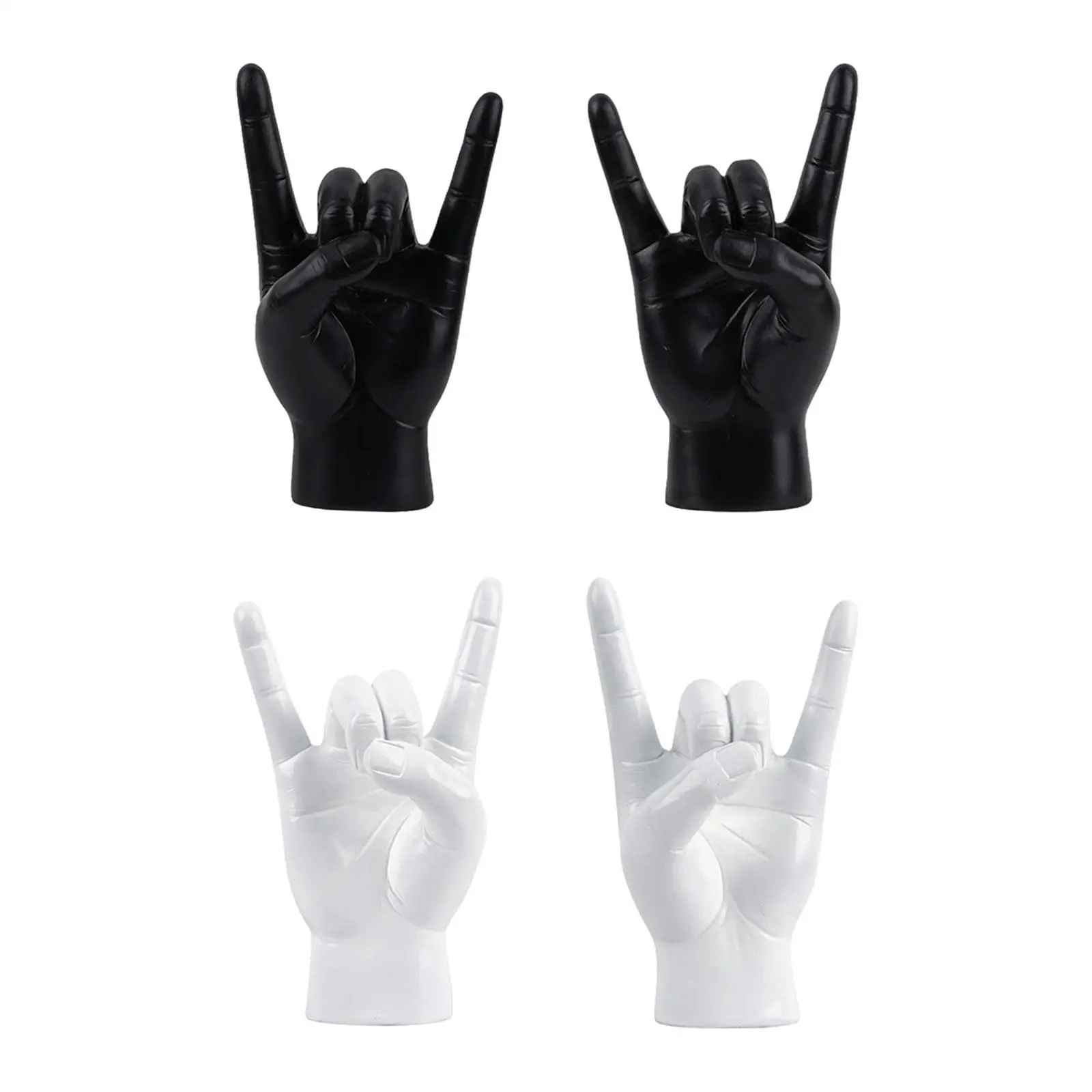 Rock Hand Gesture Statue, Hand Sign, Hand Sculpture, Music Gesture Figurine, for Apartment