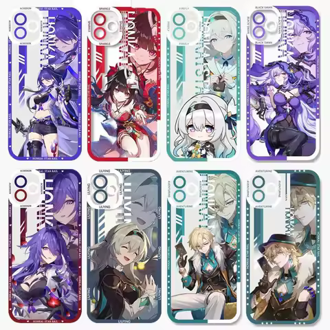 Honkai Star Rail Raiden Firefly Phone Case For Xiaomi 11T 14T 15T Pro POCO F7 X7 X6 X5 M3 M4 F5 X4 X3 Pro Casing Shockproof TPU