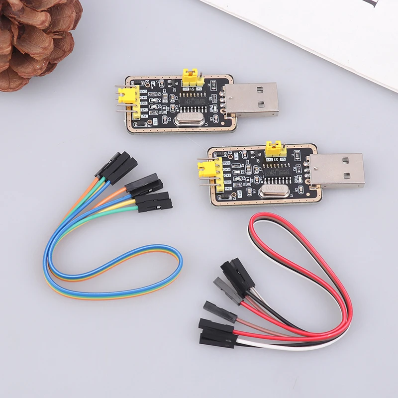 CH340G Serial Port Modules USB To TTL Converter UART Module CH340 3.3V 5V Nine Brush Plate For Arduino Diy Kit