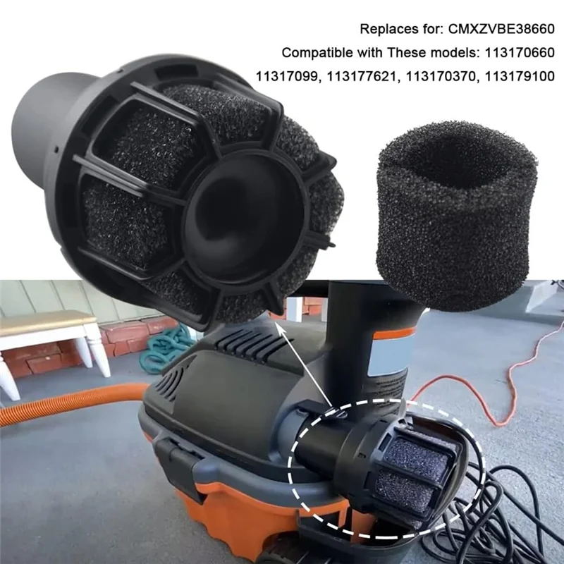 

B90B-2-1/2 In Muffler Diffuser Wet/Dry Vac Attachment For Craftsman CMXZVBE38660 Shop Vacuums Diffuser Attachment