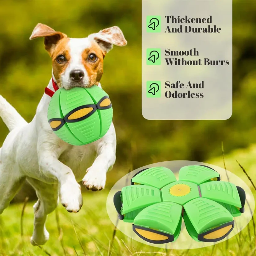 

Flying Saucer Bouncing Ball Is A Durable Elastic Fun Dog Pet Toy Suitable for Outdoor Activities Exercise Parent Children Toy