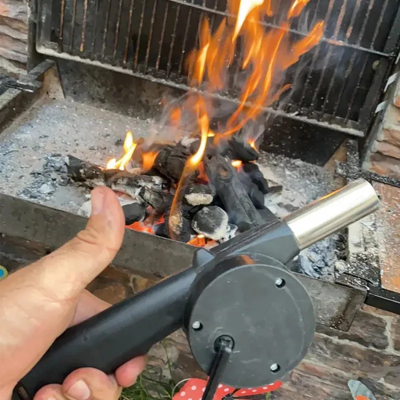 【Hot sales】 Portable Hand-Operated Blower for BBQ, Camping, and Fire Making-Effective and Easy-to-Use Stored Access image 3