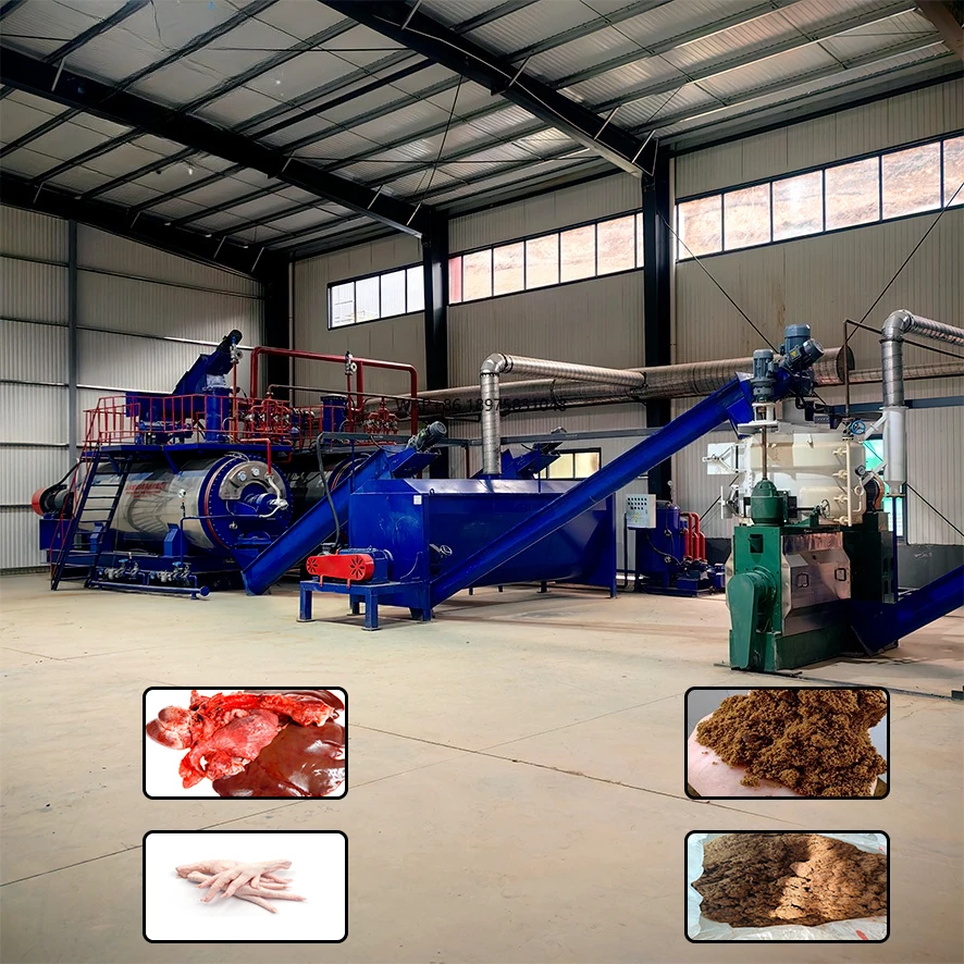 Factory Direct Sales Slaughterhouse Waste Processing Line Cooker Chickens  Cows Livestock Waste Treatment System