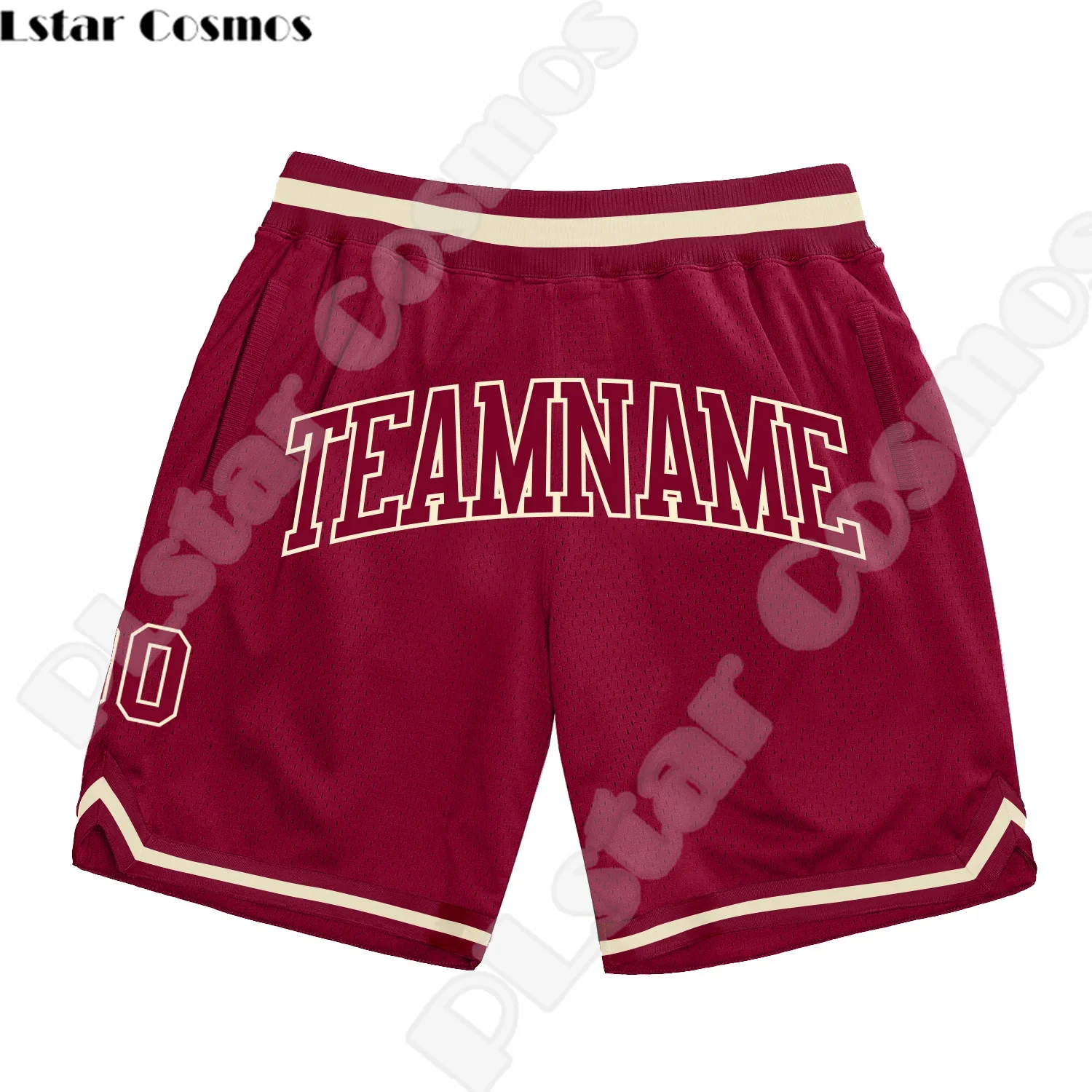 Nome personalizzato Logo fai da te modello numero di squadra pantaloncini da basket pantaloni Retro Mesh traspirante 3dprint Summer Harajuku Drop Shipping A4