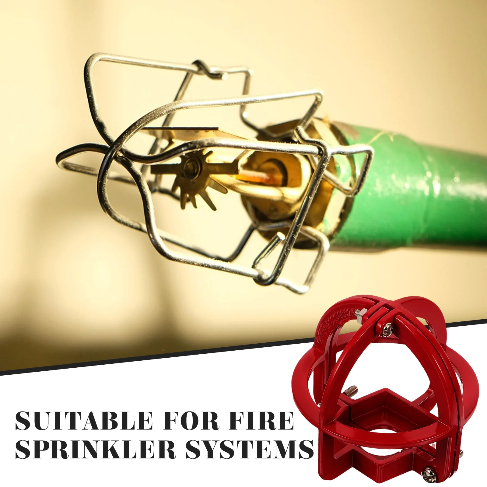 

Прочный алюминиевый сплав пожарного спринклера, простая установка, не требующий удаления, кронштейн распылительной головки, защитная крышка пожарного спринклера