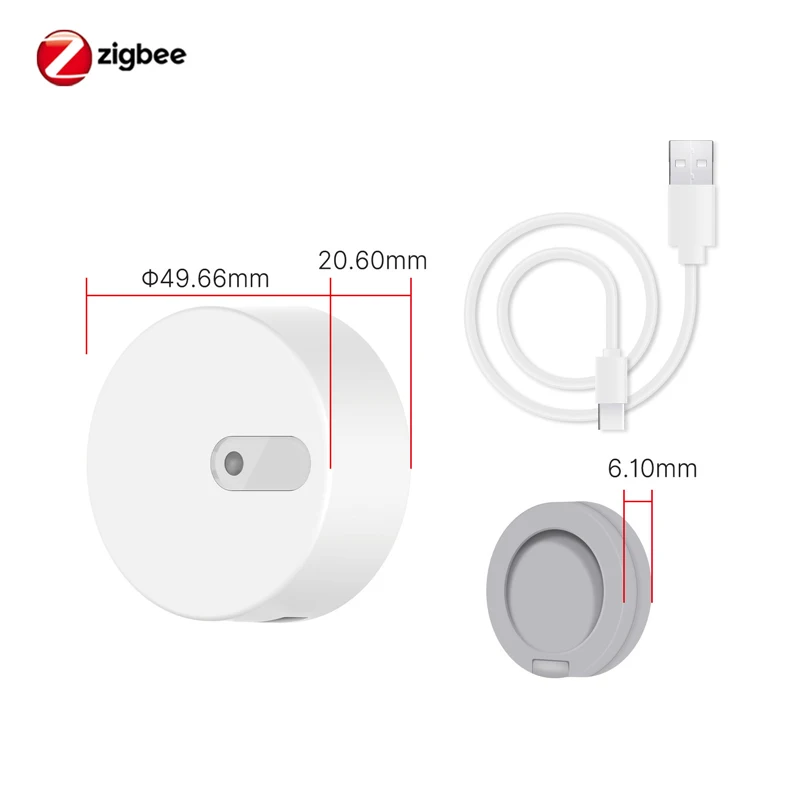 ZigBee Tuya Smart Home 24GHz Microwave Human Body Presence Sensor App Remote Control Magnetic Infrared Motion Detection