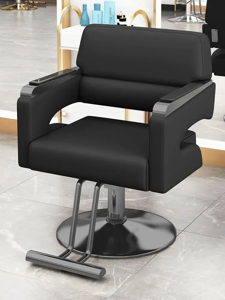 

Hairdressing Lift Perm Hair Dyeing Barber Chair Swivel Barbershop Simple Barber Chair Silla De Barbería Salon Furniture GM212