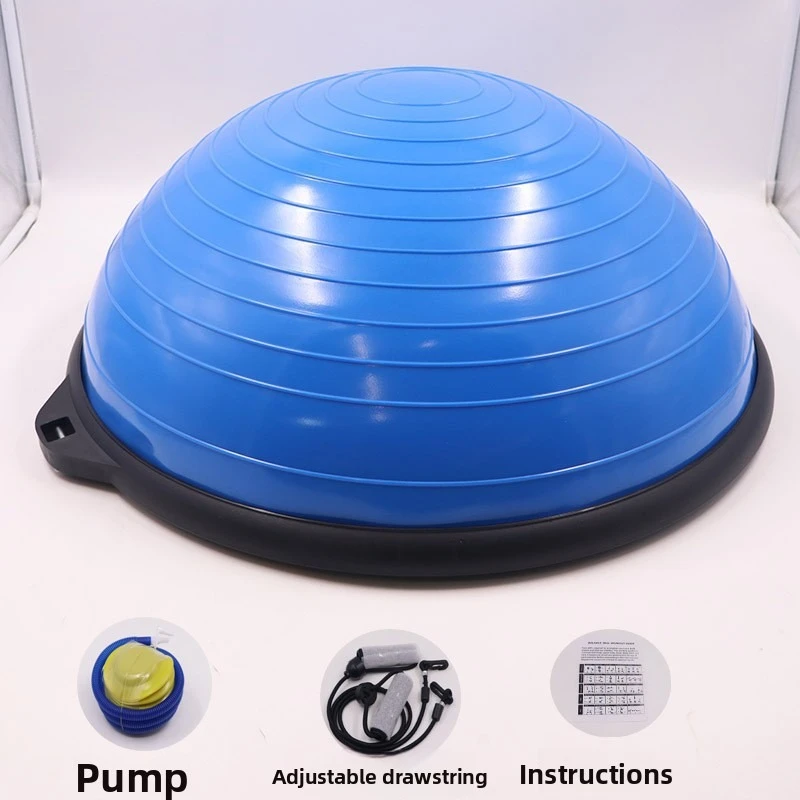 58cm Yoga Half Ball Specialized Yoga Ball for Balance  Pilates Fitness Stability Ball Half Random color