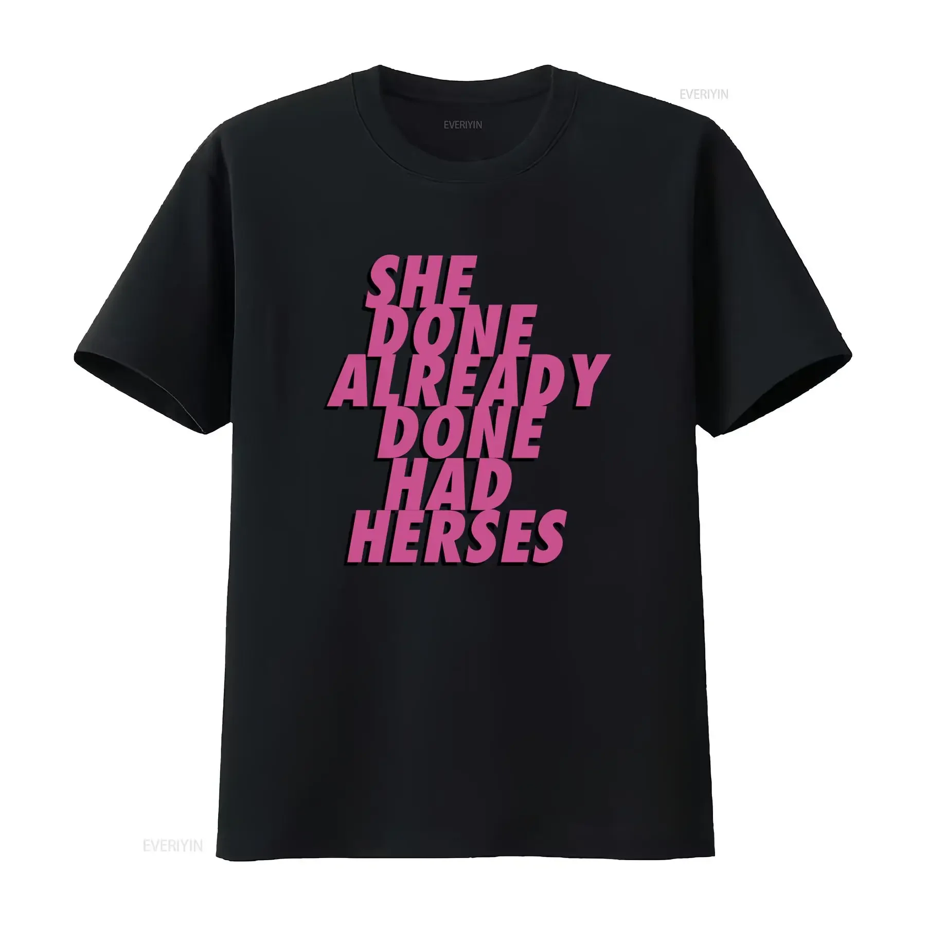 RuPaul Drag Race Pride LGBT Funny She Done Already Had Herses T Shirt 1991 vintage Washed Breathable graphic Comfortable Soft