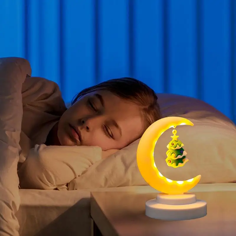 Moon Lamp For Kids Moon Night Light Decorative Christmas Light Battery Operated Festival Atmosphere Lights Christmas Decoration