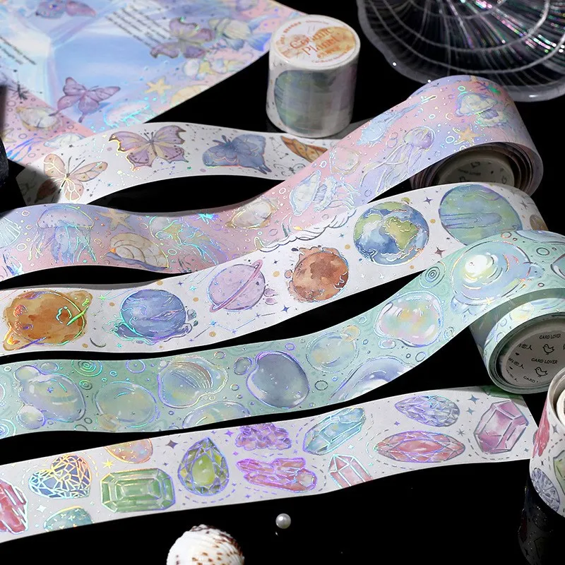 colorful Washi Tape Decorative Masking Tape Deep Sea spirit Adhesive Tape For Diy Craft Scrapbooking Supplies Gift Wrapping