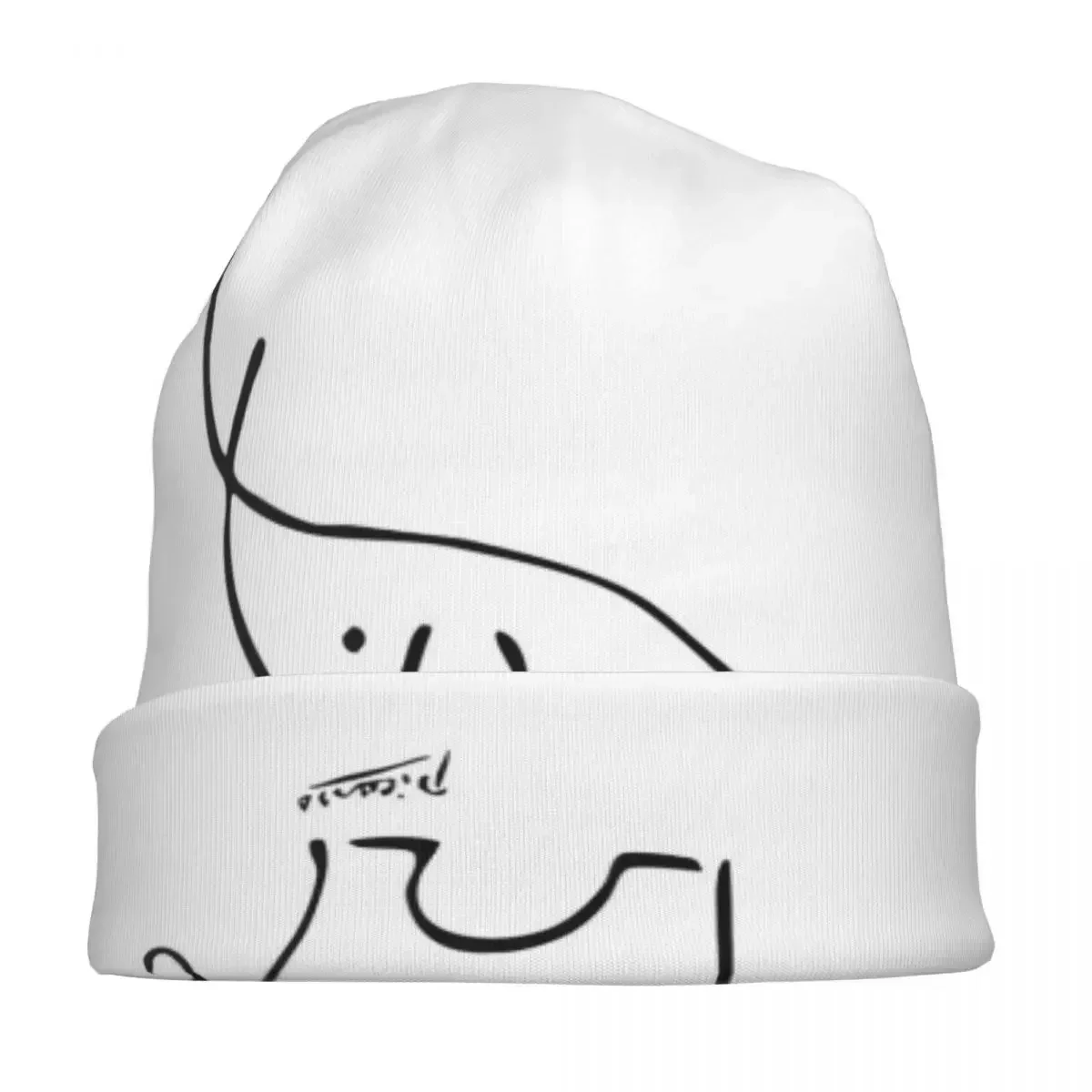 Pablo Picasso Elephant Cap Cubism Artist Paintings Spanish Casual Winter Ski Skullies Beanies Hat Warm Dual-use Bonnet Knit Hat