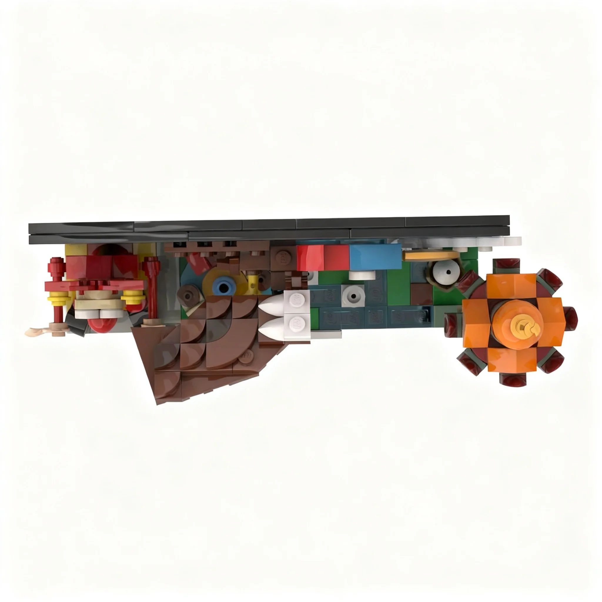 261pcs MOC Creator Efteling Reizenrijk Postcard Model Building Blocks Christmas Gift Toys Architecture Creative DIY 3D Display
