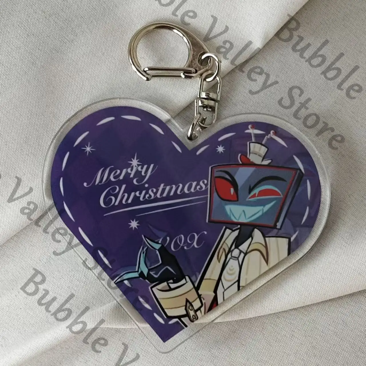 

Anime Hazbin Hotel Alastor Vox Velvette Cosplay Acrylic Full Page Figure Stand Cartoon Standing Sign Keychain Pendant Adorn Gift