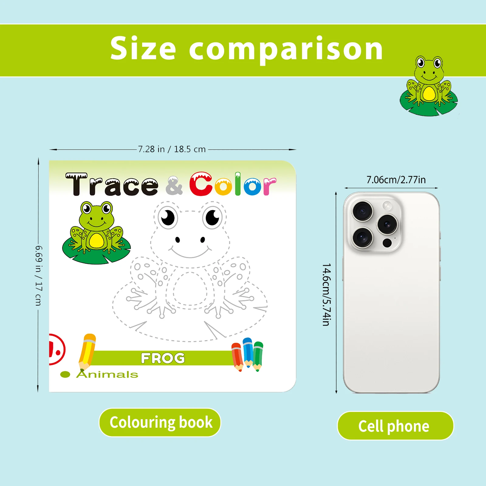 1 Set of 10 English Children's Coloring and Drawing Books, Ages 3-6, Creativity Enhancement Puzzle Education