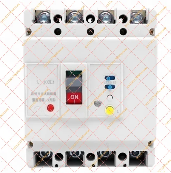 3-Phase 4-Wire MCCB Earth Leakage Circuit Breaker, Silver Contact Molded Case