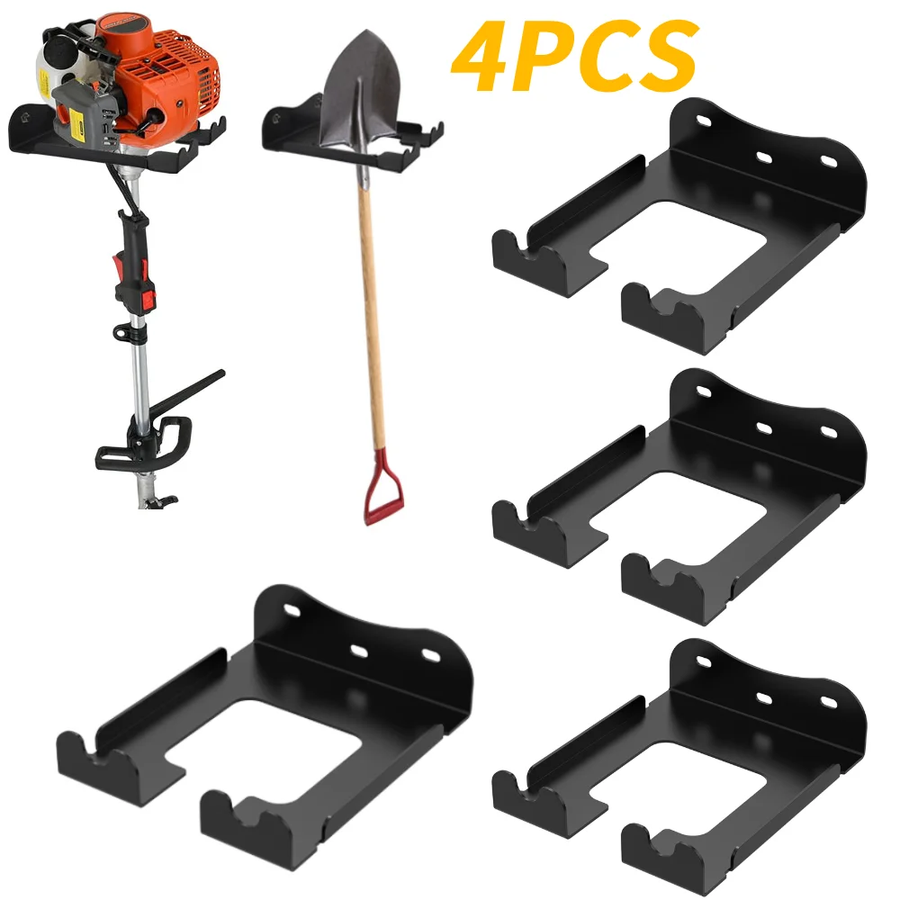 

4 шт. вешалка Weedeater для тяжелой бензопилы, настенное крепление, металлический держатель, стальной электрический крючок для инструмента, кронштейн для гаража, сада, стеллаж для хранения