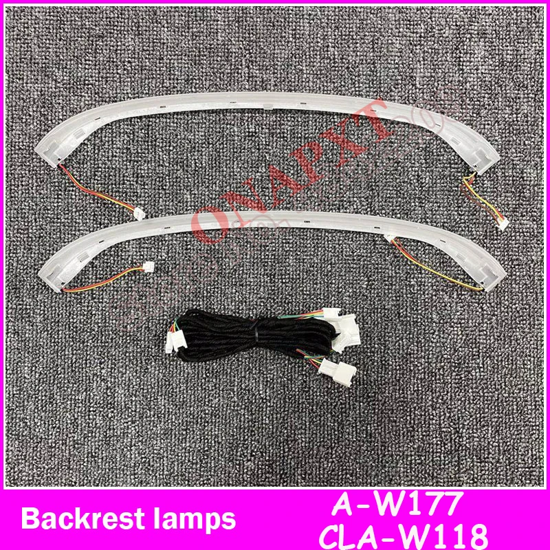 64-kleuren set voor Mercedes-Benz A/CLA klasse W177 W118 LED auto air vent turbine uitlaat nozzle sfeerverlichting neon lamp