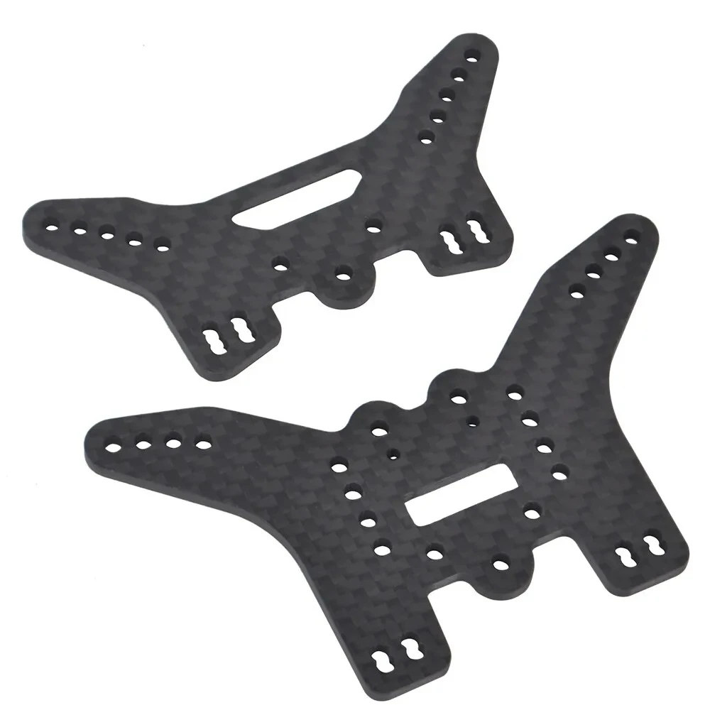 1 Set Carbon Front Rear Shock Tower Fit for Tamiya TT02BR TT-02BR Damper Stay Upgrades Parts