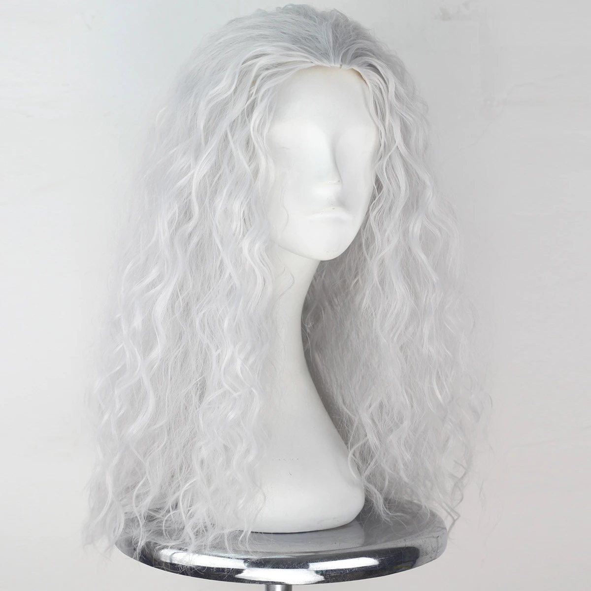 Perruques de cheveux longs et bouclés pour hommes, Halloween, Withers Silver, Ultraviolet Monster Hunters, Geralt Grey, Cosplay