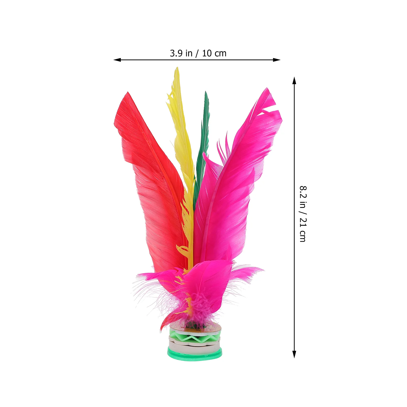 5 Pcs Shuttlecock Kicking Toy Colorful Goose Plume Oxford Base Shuttlecocks Thickened Exercising