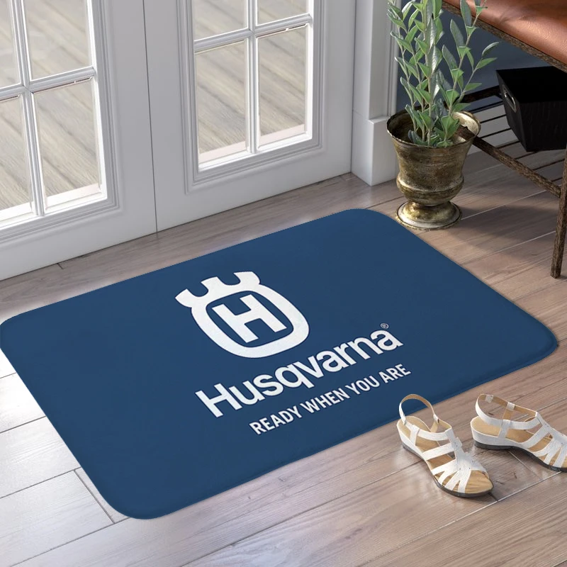 Interior Entrance Mat D-Husqvarnas Balcony Bedroom Bathroom Rug Slip-resistant Kitchen Living Room Floor Carpet Custom Doormat