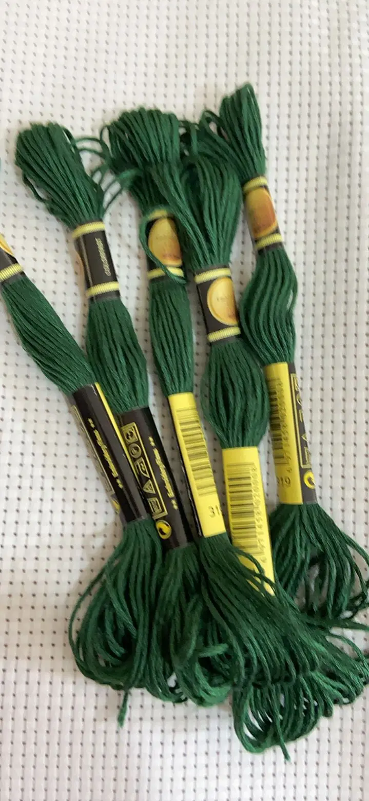 10PCS/LOL Set Cross Stitch Thread Embroidery Floss For Beginners DIY  No Repeat Rainbow DMC CODE 319