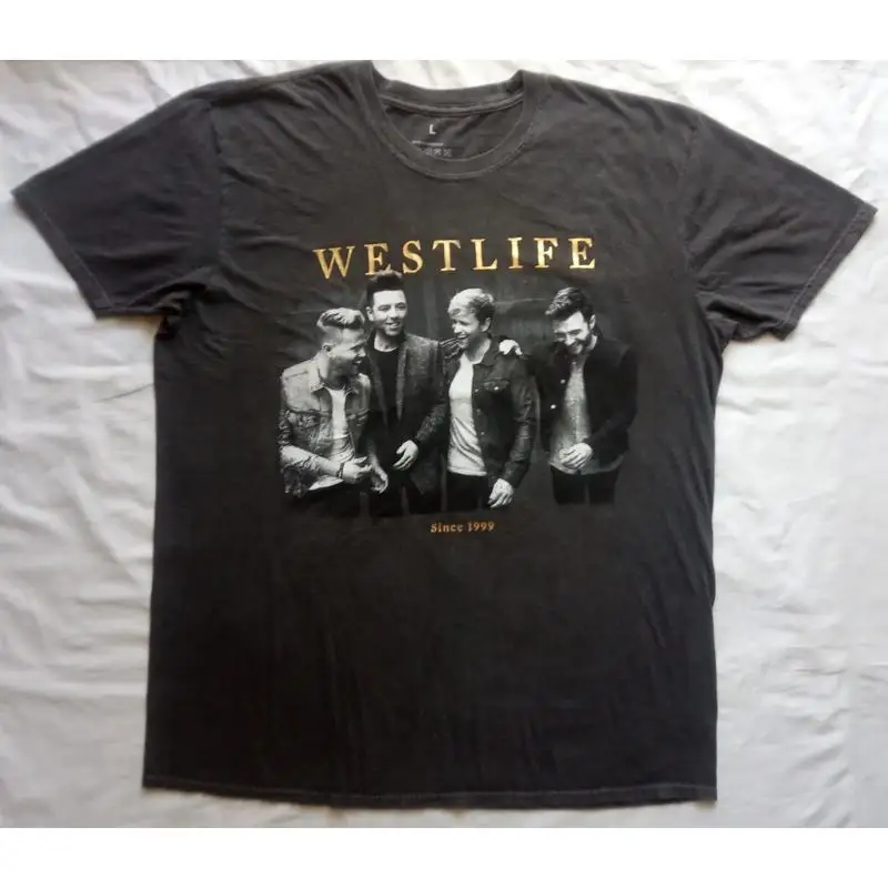 Westlife The Twenty Tour 2019 year Anniversary t shirt size L Backstreet Boys