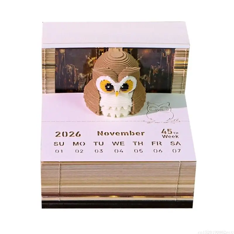 D5BB Artistic Weekly Planner With Conjuring Falcon Theme Recyclable Tear Away Panes Tall Quality Paper Gift Concept