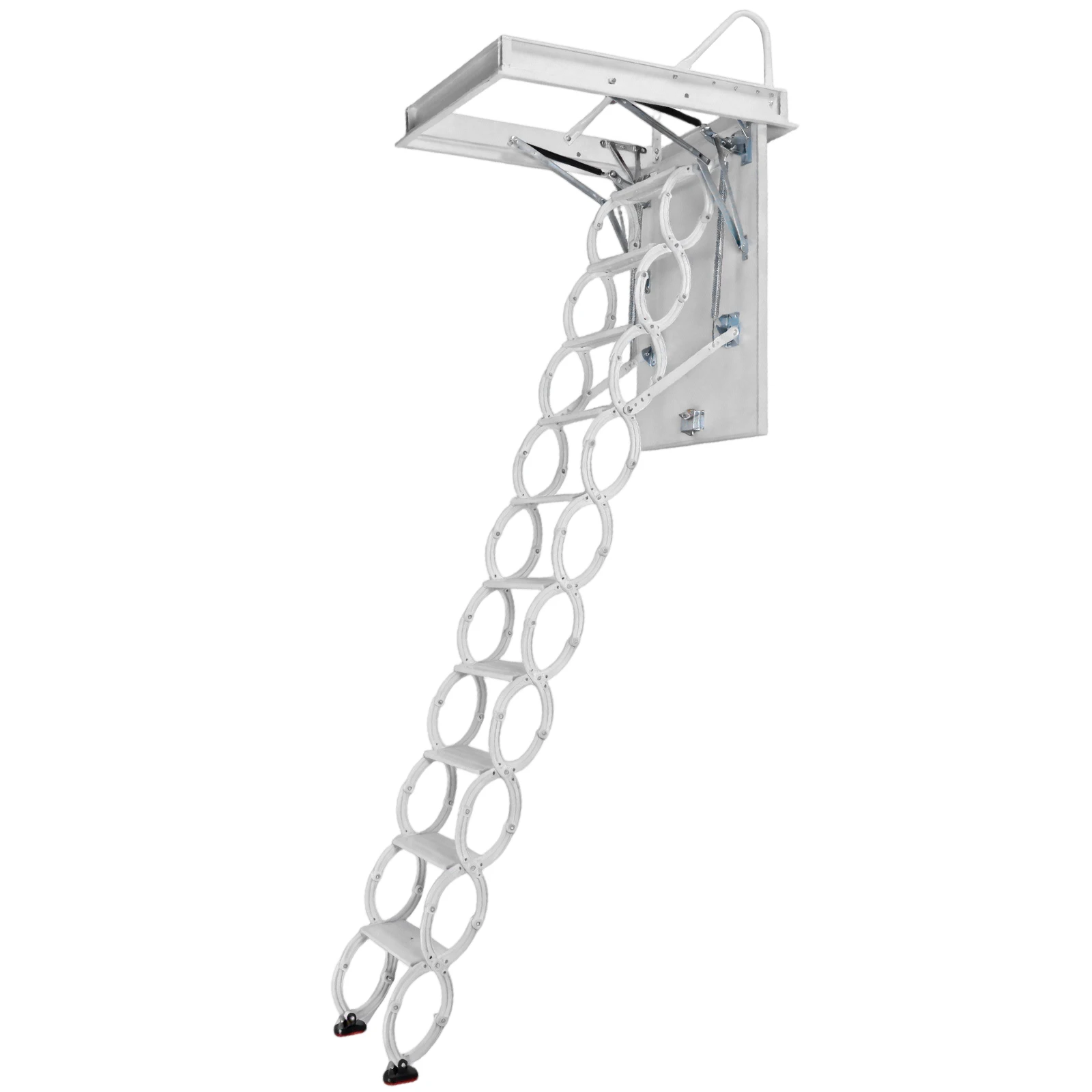 

Hidden Mount Attic Extension Stairs Heavy Duty 660LBS Capacity Retractable Pulldown Attic Stairs for Basement
