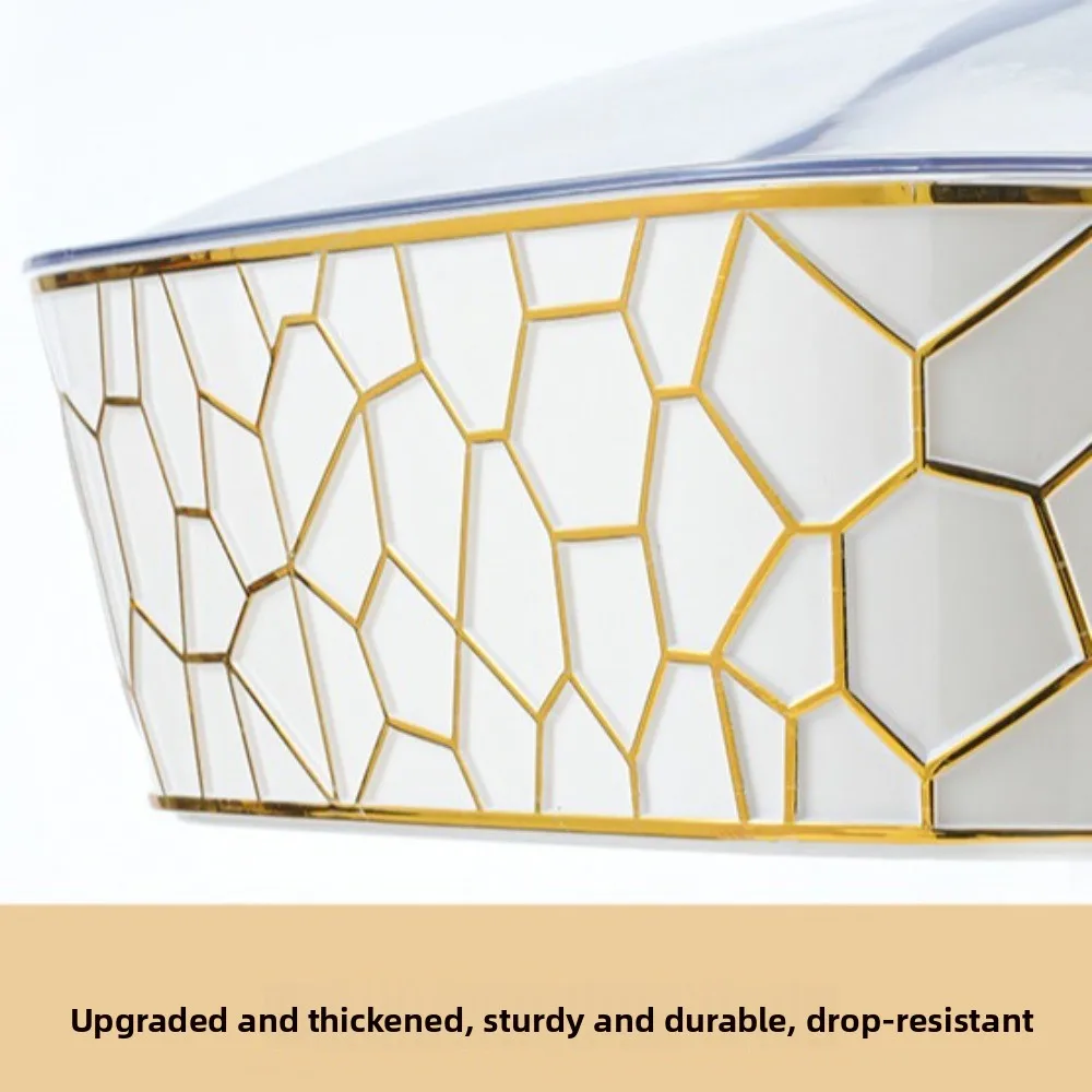 

Поднос для тарелок с крышкой и ручкой, поднос для фруктовых закусок, прозрачный пластиковый поднос для демонстрации образцов, коробка для десерта, влагостойкий, экономия места