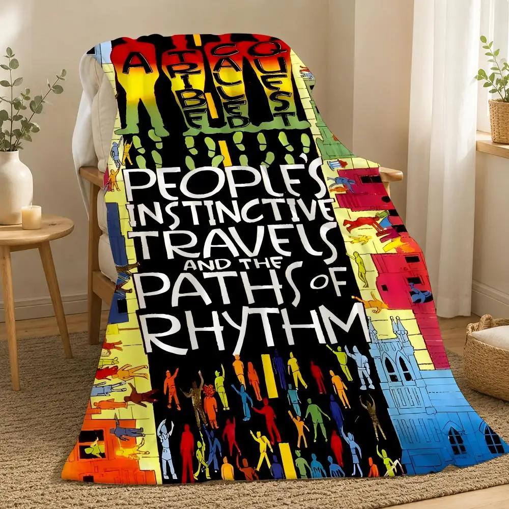 A Tribe Called Quest Hip Hop Group Throw  flannel blanket, suitable for sofas, beds, offices,  exquisite gift blankets