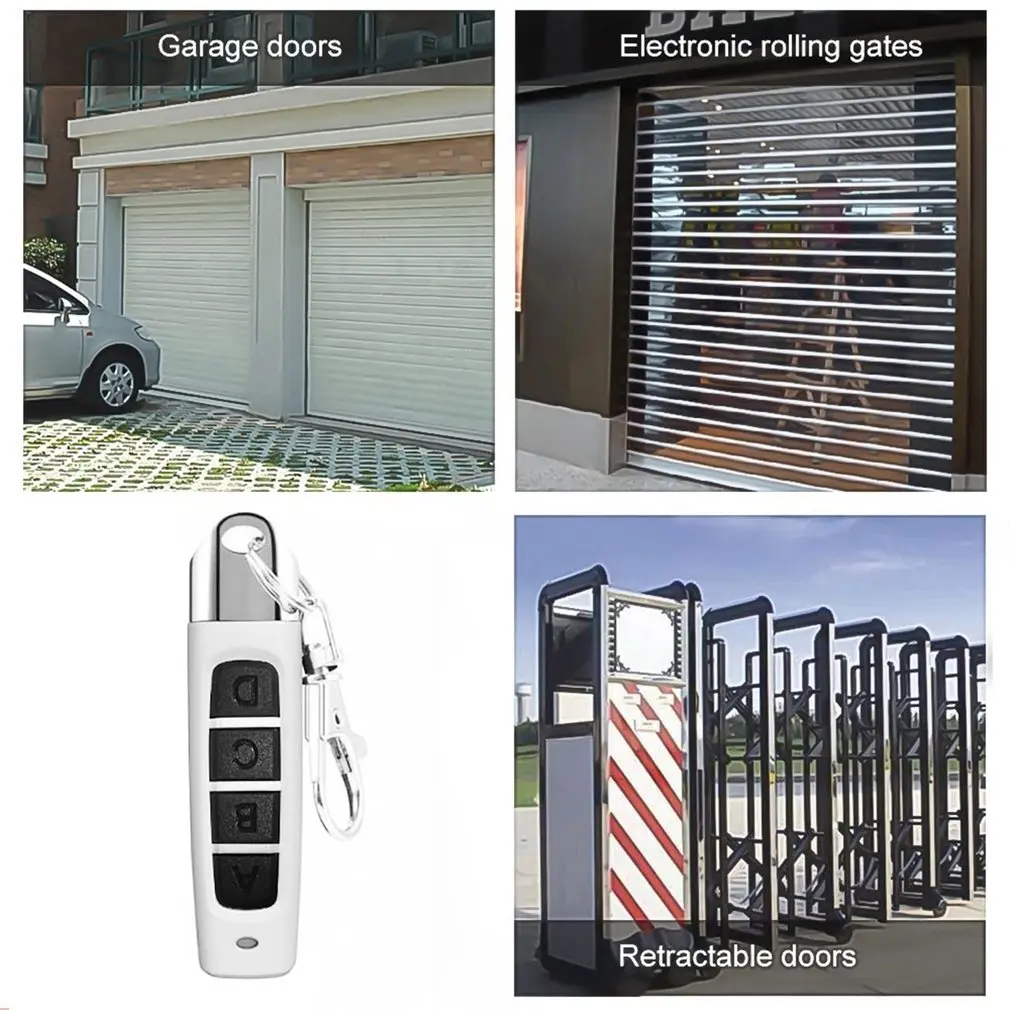 Remote Controller 433MHz Garage Door Duplication Wireless Universal Car Alarm Clone Duplicator Lock Car Keychain Transmitter