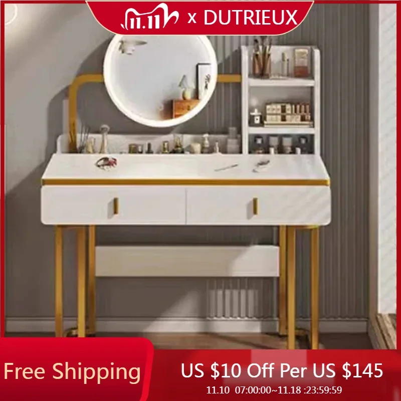 

Design Makeup Dressing Table Girls Natural Simple Modern Dresser Lightweight Wood Coiffeuse De Chambre Bedroom Furniture