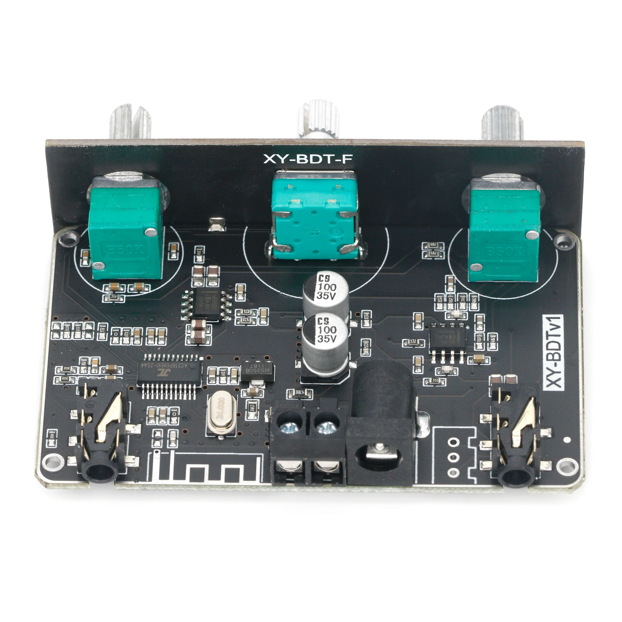 XY-BDT Bluetooth 5.1 Audio Receiver Decoder Stereo Tone Board Volume Controller Treble Bass Tonal preamp Amp Knob For Amplifier